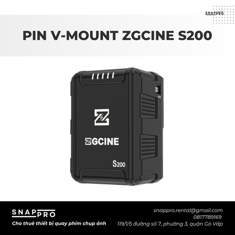 Pin V-Mount Zgcine S200