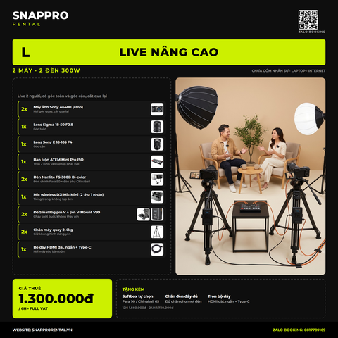Gói L – LIVE NÂNG CAO