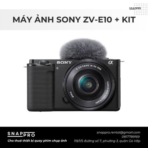 MÁY ẢNH SONY ZVE10 + KIT