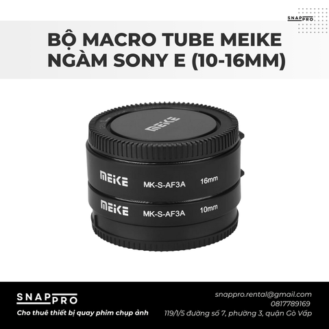 Bộ Macro Tube Meike Ngàm Sony E (10-16mm)