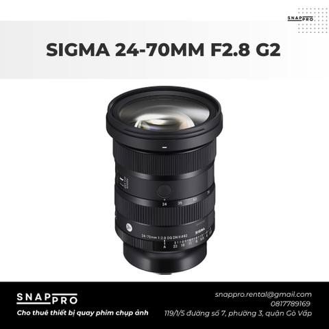 LENS SIGMA 24-70MM G2 F2.8