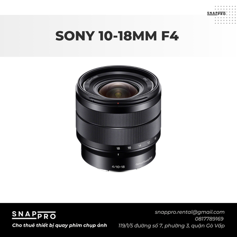LENS SONY 10-18MM F4 OSS