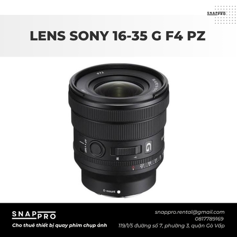 LENS SONY 16-35 G F4 PZ