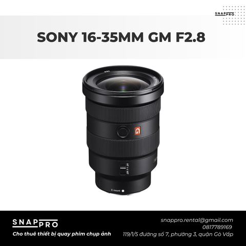 LENS SONY 16-35MM GM F2.8