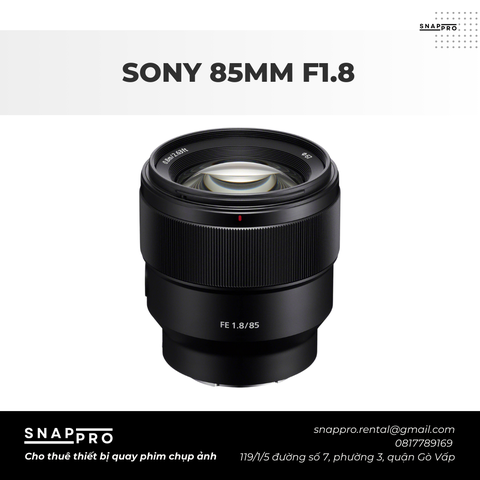 LENS SONY 85MM F1.8