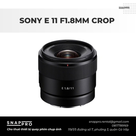LENS SONY E 11 F1.8 CROP