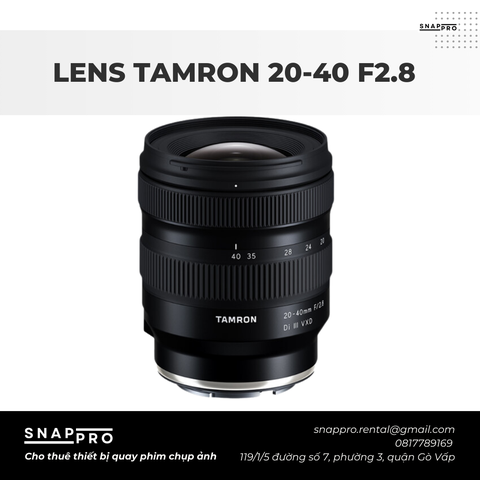 LENS TAMRON 20-40MM F2.8