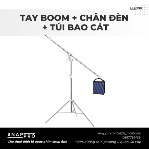 BỘ TAY BOOM + CHÂN ĐÈN + TÚI BAO CÁT