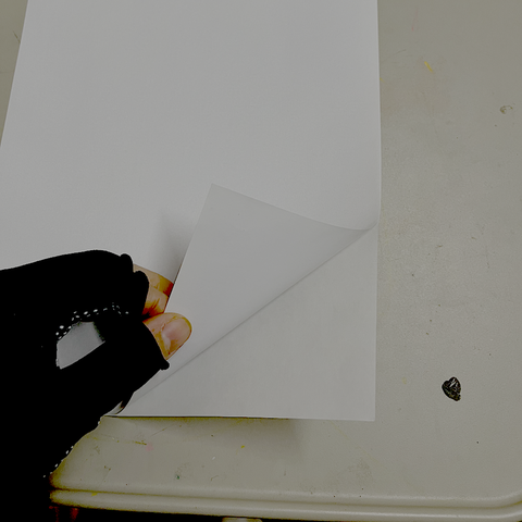 Giấy decal A4 in nhãn vở, stickers đế trắng, dày mỏng