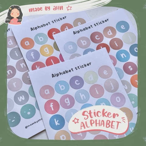 Sticker chữ trang trí sổ tay, Bullet Journal - MADE BY AHN thiết kế