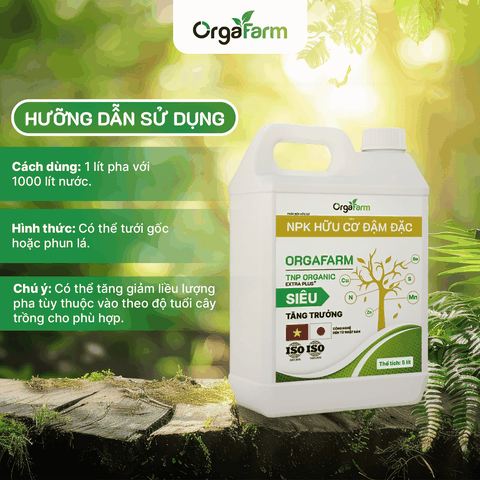 NPK Hữu Cơ OrgaFarm - Siêu Tăng Trưởng - 5L