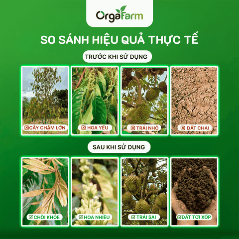 NPK Hữu Cơ OrgaFarm - Siêu Tăng Trưởng - 20L