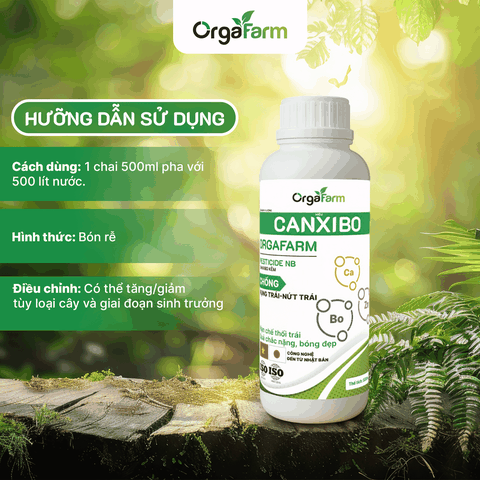 Canxi Bo ORGAFARM Chống Rụng Trái, Nứt Trái - 0,5L
