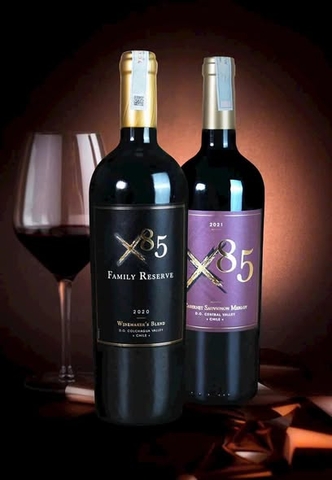 RUOU VANG CHILE X85 CABERNET SAUVIGNON MERLOT 750ML