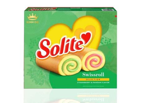 BANH BONG LAN CUON SOLITE KEM VI DAU VA LA DUA 324G