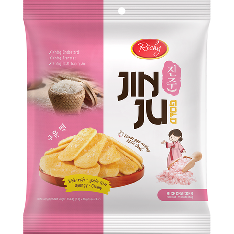 BANH GAO JINJU MUOI HONG 135G