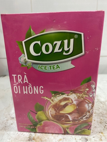 TRA COZY ICE TRA OI HONG HOA TAN 240G 16GOI X 15G