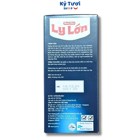 CAFE SUA DA MacCoffee LY LON 260G
