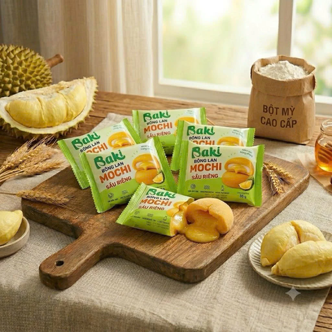 BANH BONG LAN MOCHI NHAN SAU RIENG 35G