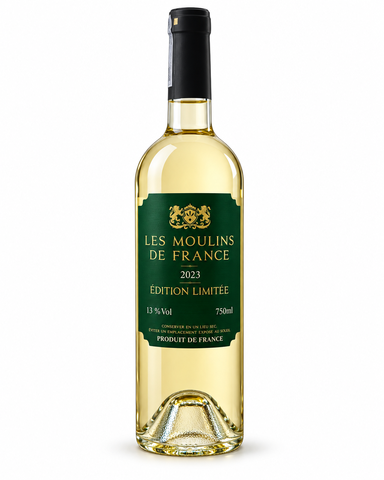 RUOU VANG TRANG LES MOULINS DE FRANCE ROUGE 750ML