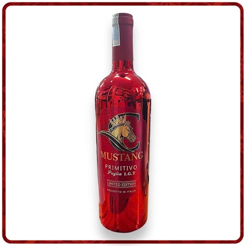 RUOU VANG MUSTANG PRIMITIVO 750ML