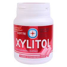 KEO GUM LOTTE XYLITOL STRAWBERRY 58G