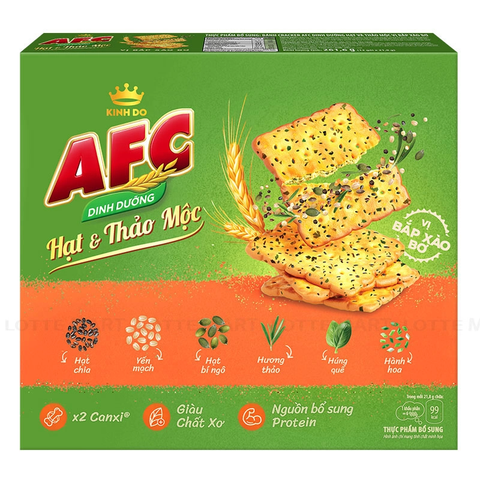 BANH CRACKER AFC HAT THAO MOC 261.6g