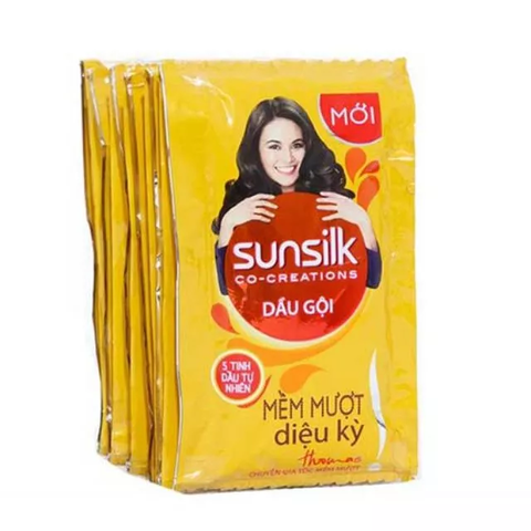DAY DAU GOI SUNSILK MEM MUOT DIU KY 6G * 12GOI