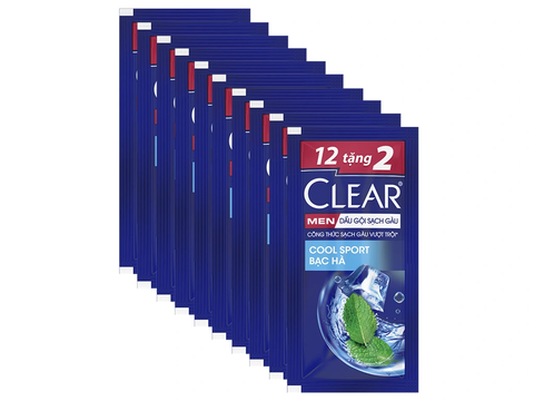 DAY DAU GOI CLEAR MEN HUONG BAC HA 6G * 12GOI