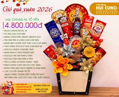 GIO QUA KIM MA PHU QUY - CHIVAS 18 TO YEN 50G