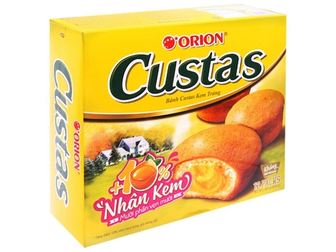BANH BONG LAN KEM TRUNG CUSTAS 276GR 12 CAI