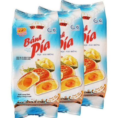 BANH PIA DAU SAU RIENG 600G 150g x 4CAI