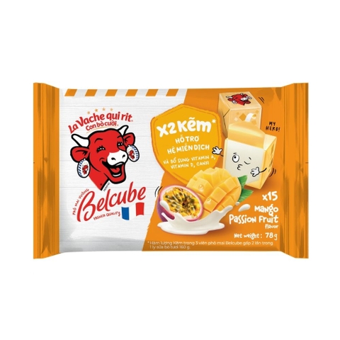 PHO MAI BELCUBE HUONG XOAI CHANH DAY 78G 15V