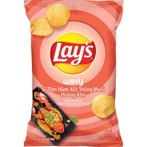 SNACK LAY’S TOM HUM XOT TRUNG MUOI HOANG KIM 32GR