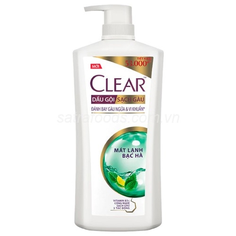 DAU GOI CLEAR MAT LANH BAC HA 630G (KM TANG CHAI 140G)