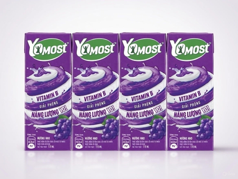SUA CHUA UONG YOMOST HUONG NHO 180ML