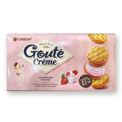 BANH GOUTE CREAM DAU SUA CHUA ORION 6 GOI X 20G