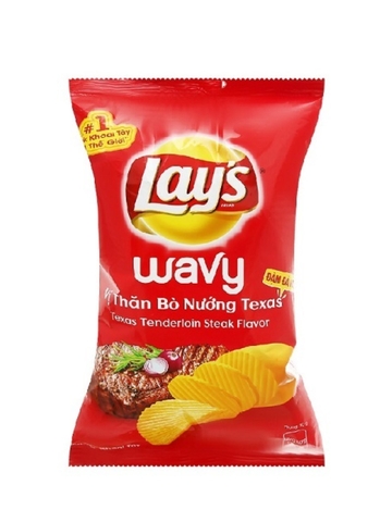 SNACK LAY'S VI THAN BO NUONG TEXAS 58GR