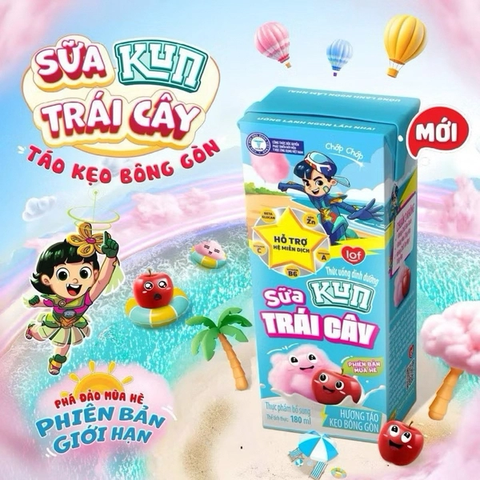 SUA CHUA KUN TRAI CAY HUONG TAO 110ML