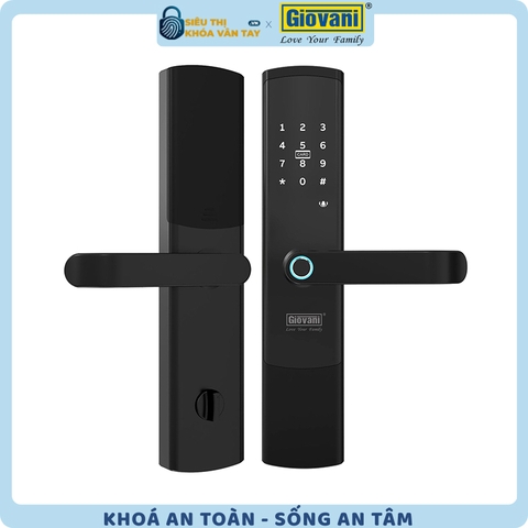 Khóa vân tay cửa gỗ  Giovani GSL-U801B màu đen