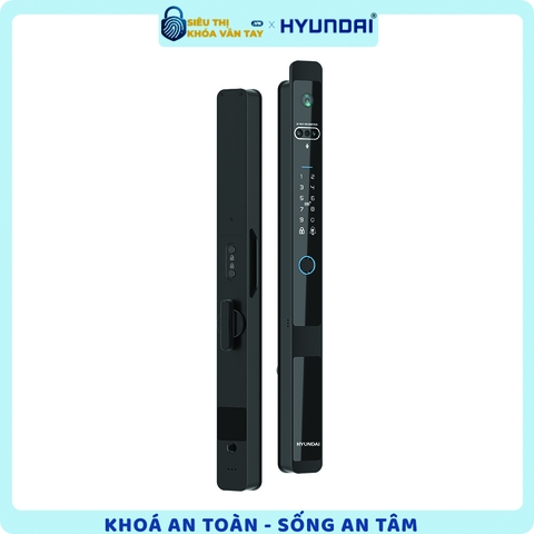 Khóa vân tay Hyundai cửa nhôm HY-SLS005F Black