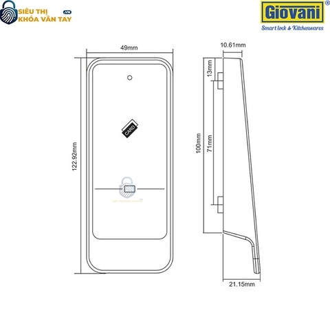 Khóa tủ Giovani Locker GSL-A71