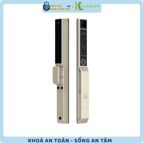 Khóa vân tay Kassler cửa nhôm KL-599 PRO MÀU VÀNG