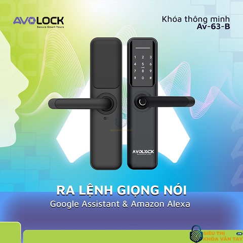 Khóa Vân Tay Avolock Cửa Gỗ  AV 63