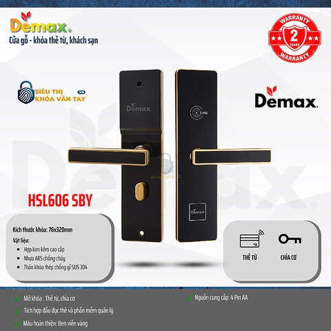 Khóa Khách Sạn Demax EHL606