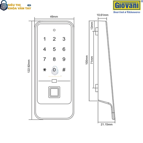 Khóa tủ Giovani Locker GSL-A72