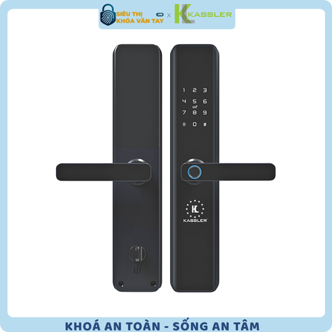 Khóa vân tay Kassler cửa gỗ KL-669 Black