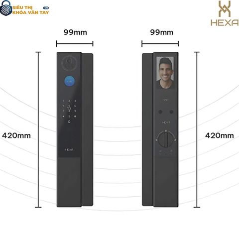 Khóa vân tay cửa gỗ Hexa P200 Pro Max