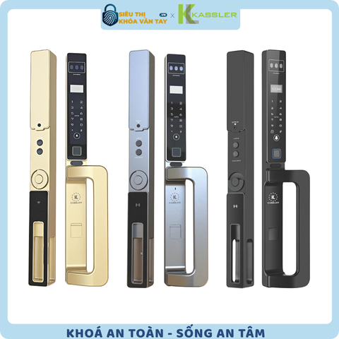 Khóa vân tay Kassler cửa nhôm KL-599 CNC-01