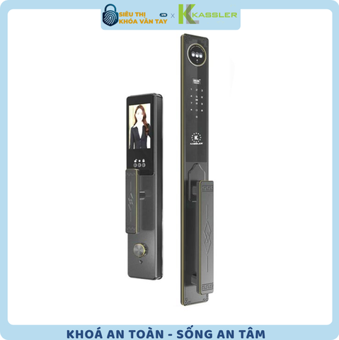 Khóa vân tay Kassler cửa gỗ KL-968 CNC Black